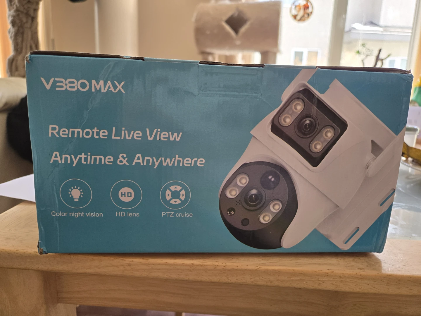 V380 MAX 4K Dual Lens Solar Security Camera 2160P