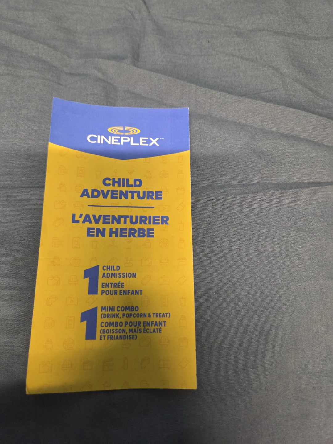 Cineplex Child Adventure Ticket