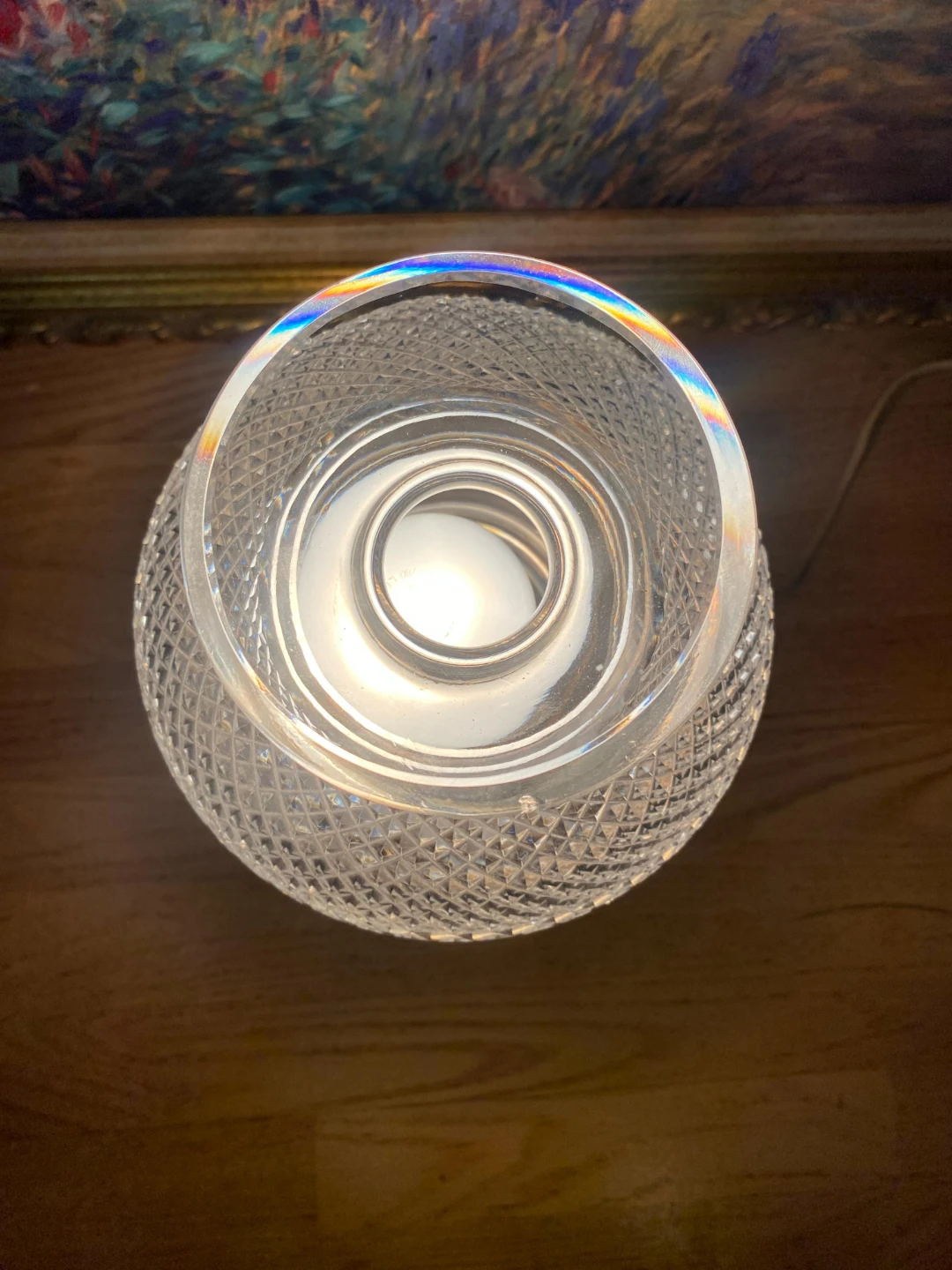 Waterford Crystal Glass Accent Lamp