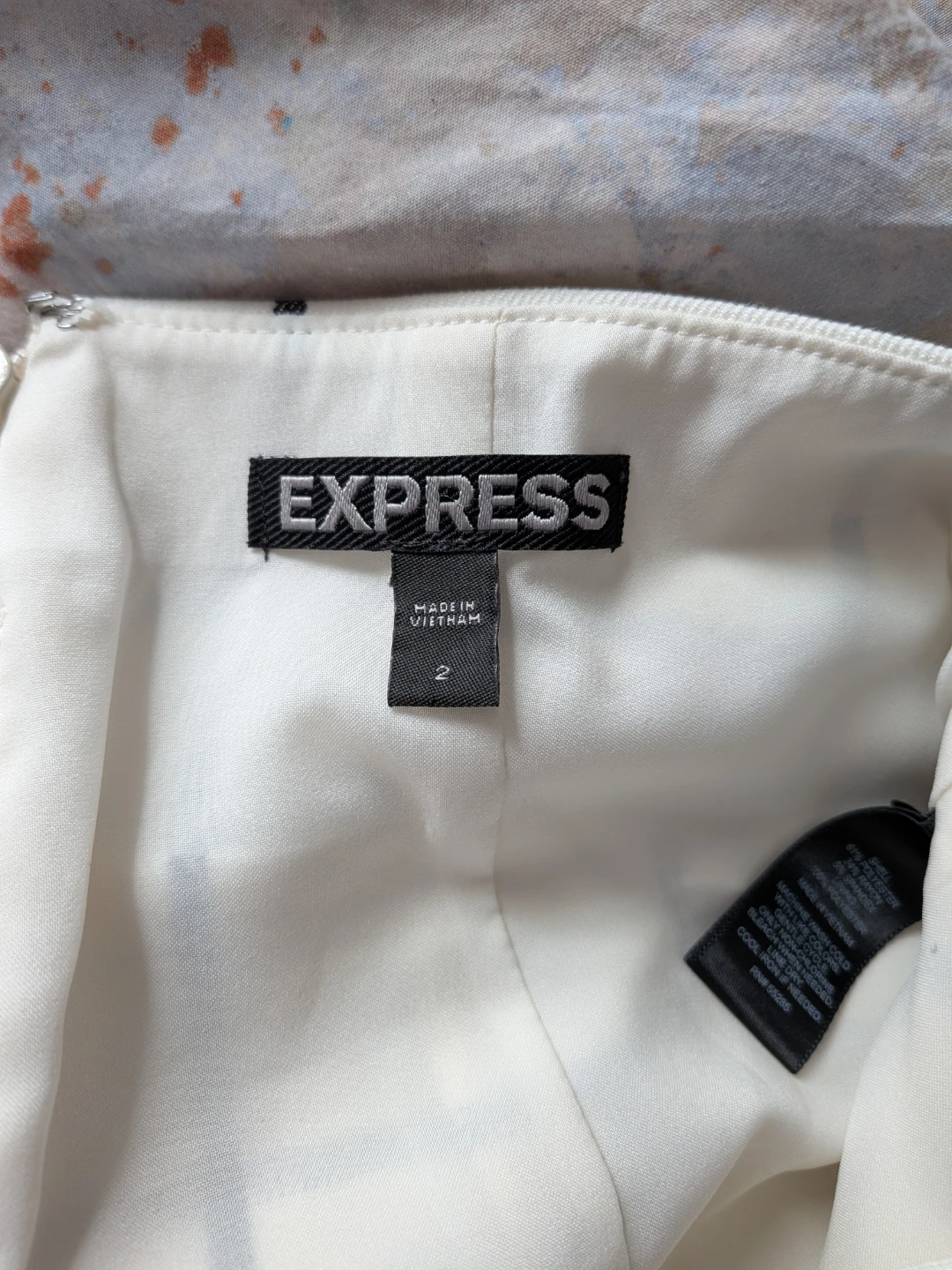 EXPRESS Women's White/Black Pencil Skirt Size 2 - photo 3