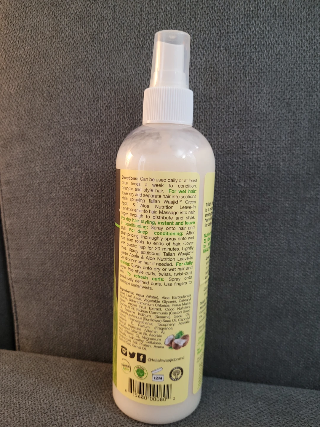 Taliah Waajid Green Apple Aloe Leave-In Conditioner 12 oz - photo 2