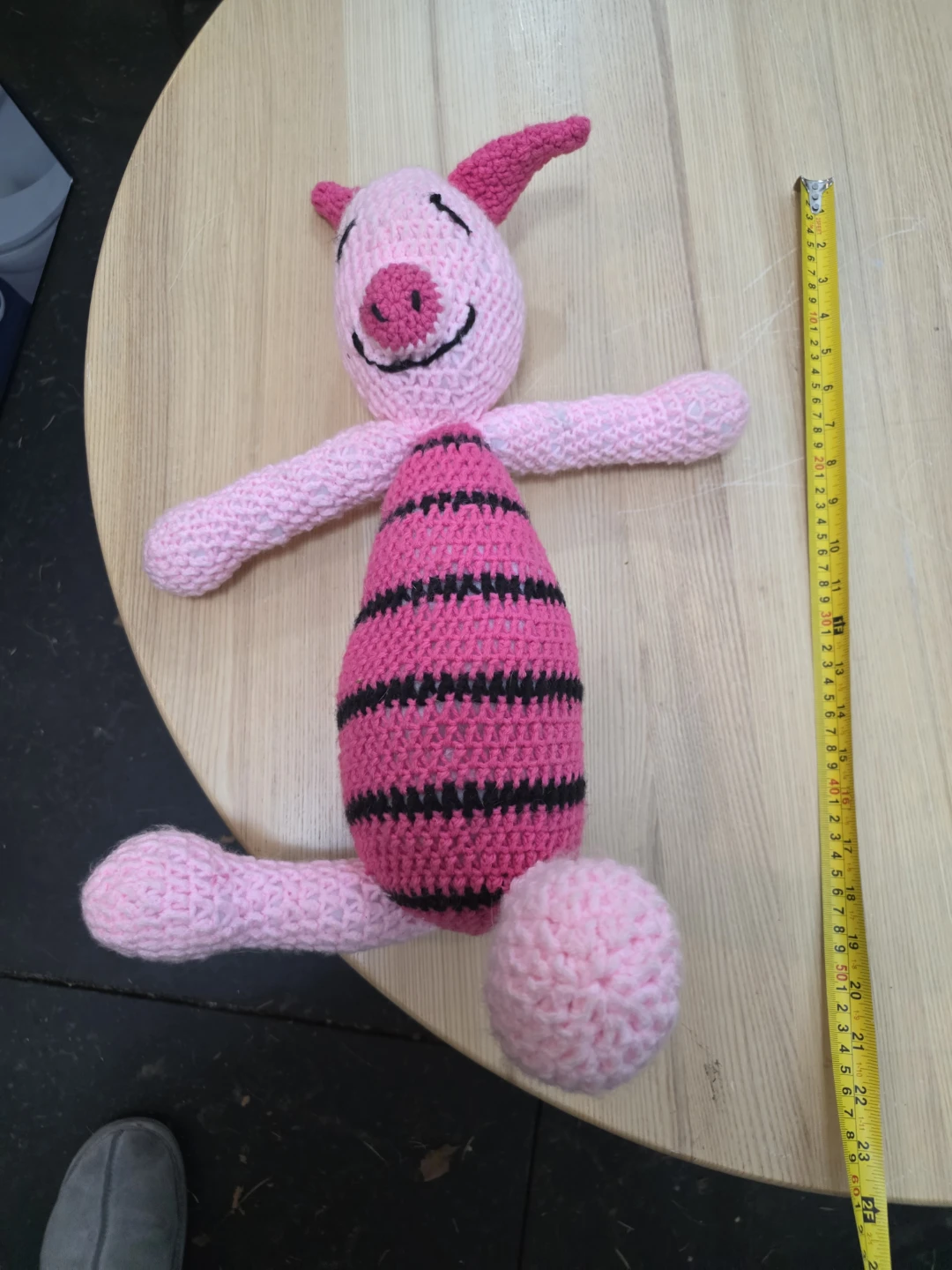 Handmade Crochet Piglet Stuffed Toy