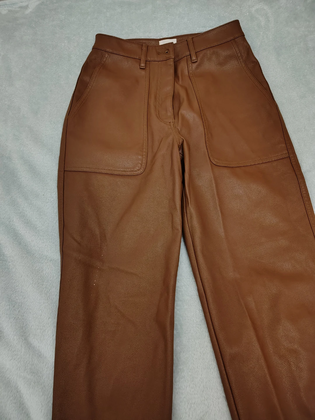 Wilfred Free Brown Faux Leather Melina Pants - Size 2 - photo 3