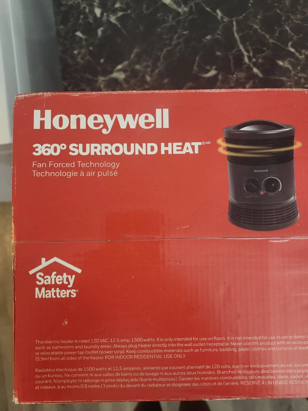 Honeywell 360° Surround Heat Fan Forced Heater - photo 5
