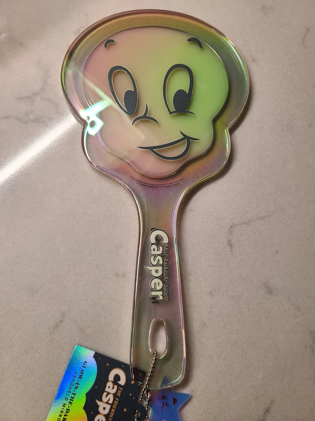 Profusion Casper Glow-in-the-Dark Handheld Mirror