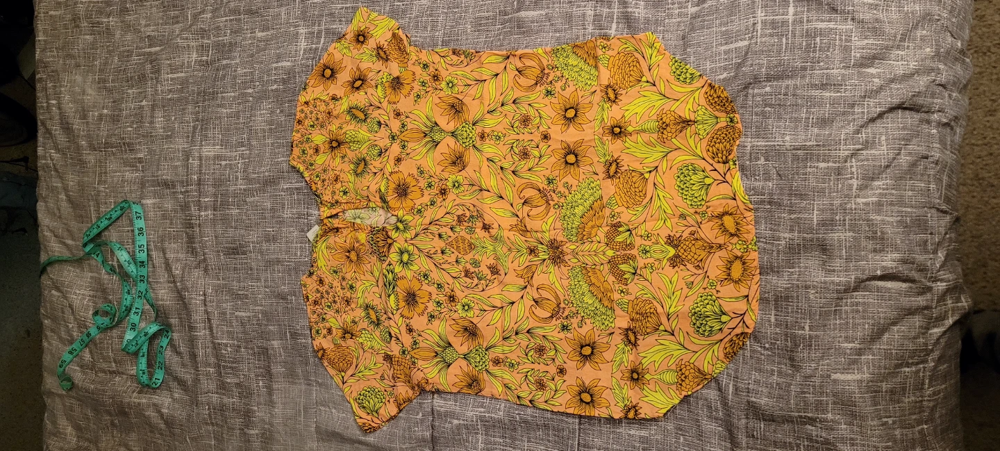 H&M Floral Print Short Sleeve Top Size 2 - photo 2