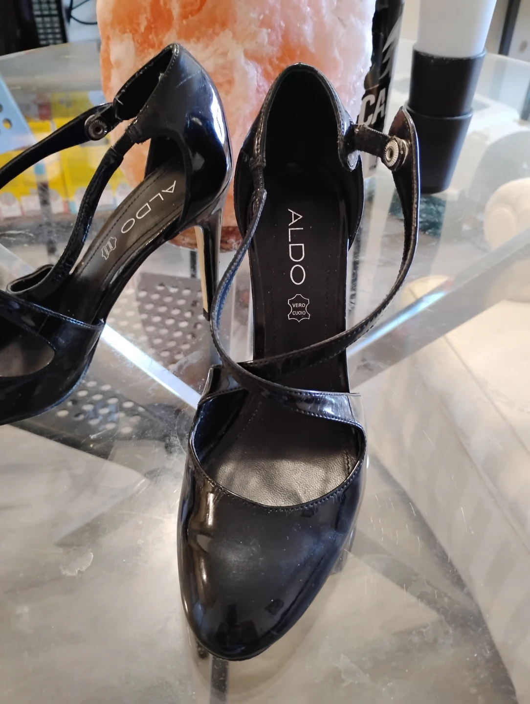 ALDO Black Patent Leather Heels
