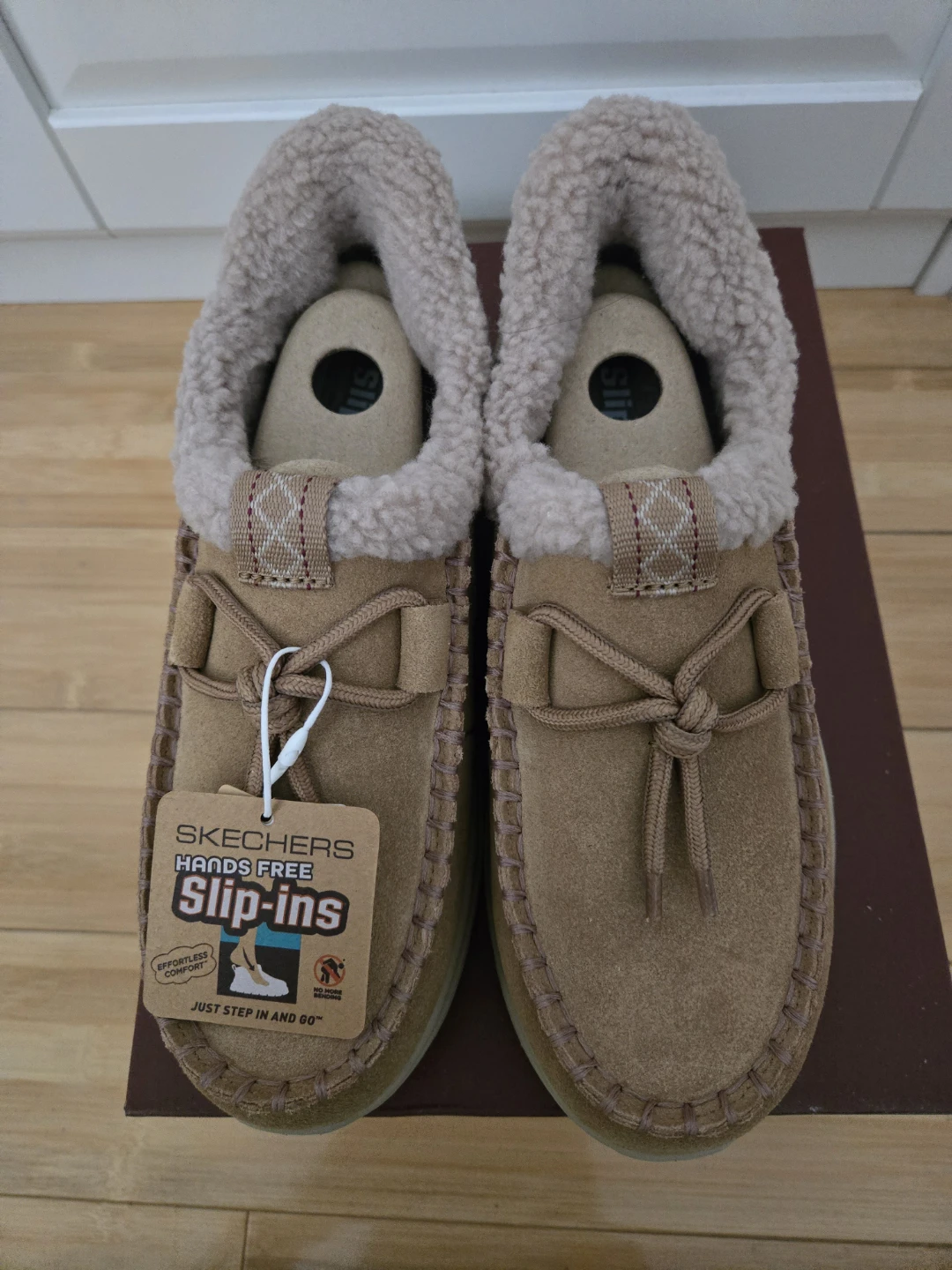 Skechers Slip-Ins loafers in tan. - photo 2