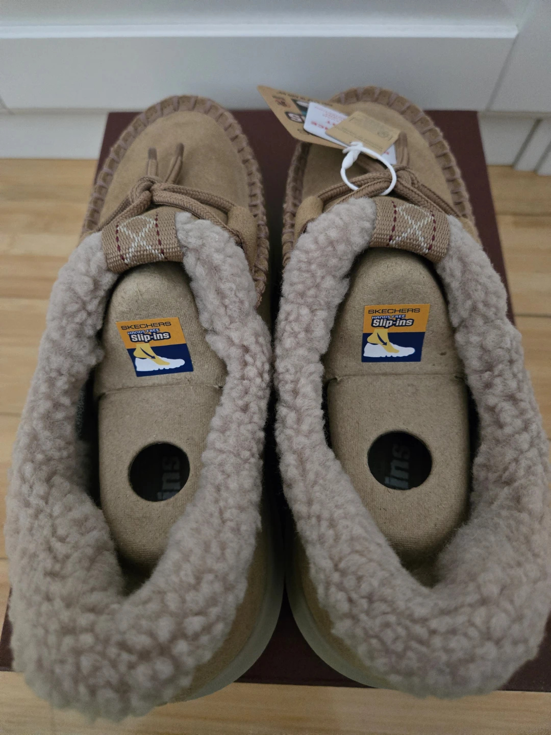 Skechers Slip-Ins loafers in tan. - photo 3