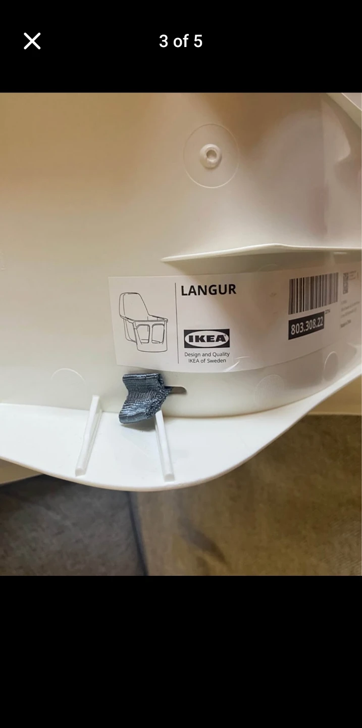 IKEA Langur Seat Insert with Tray (no chair) - photo 5
