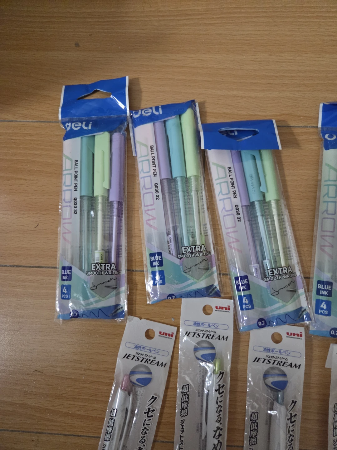 6 packs deli pens, 4 black click pens and pack or whiteout - photo 2