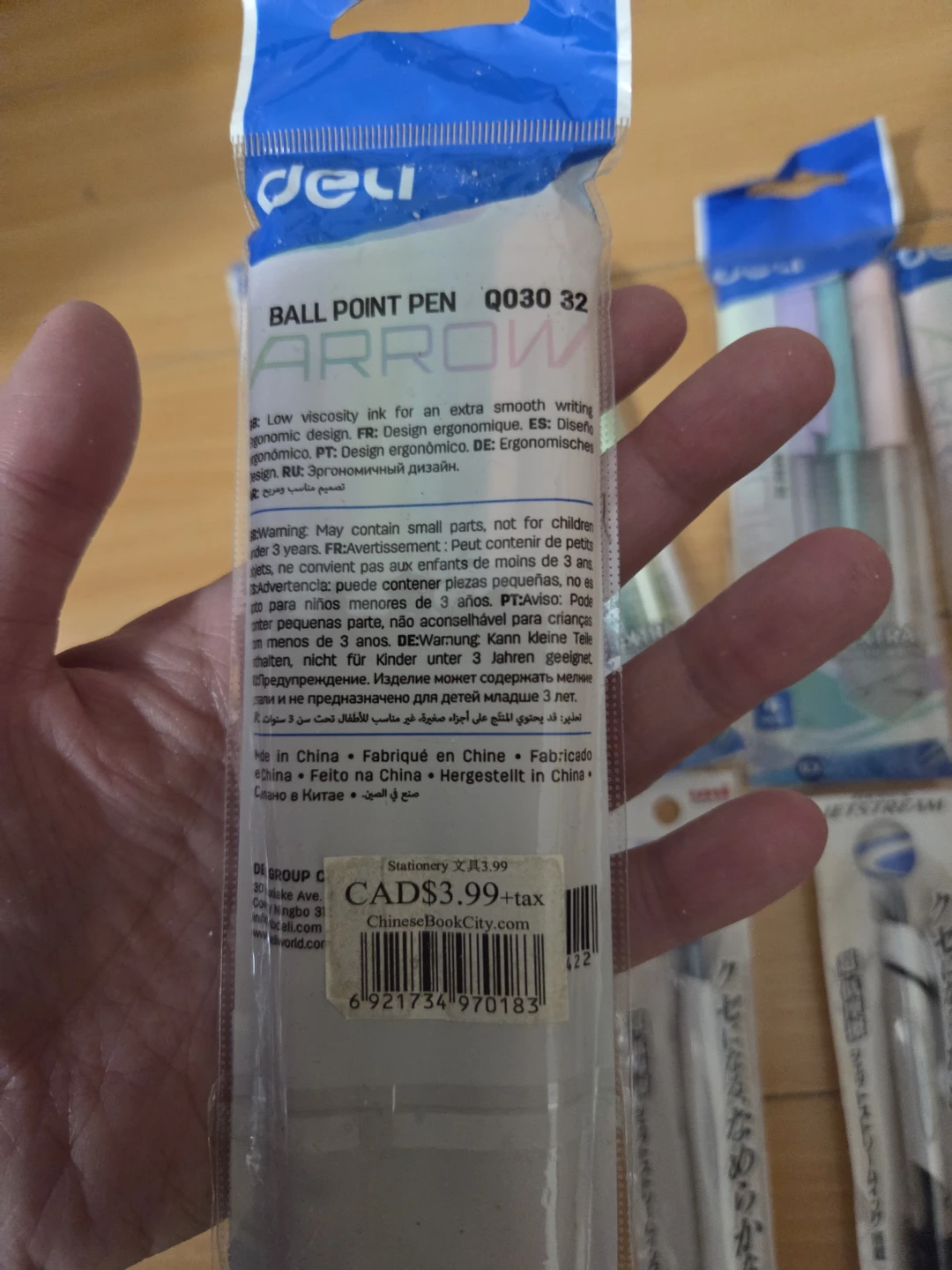6 packs deli pens, 4 black click pens and pack or whiteout - photo 3