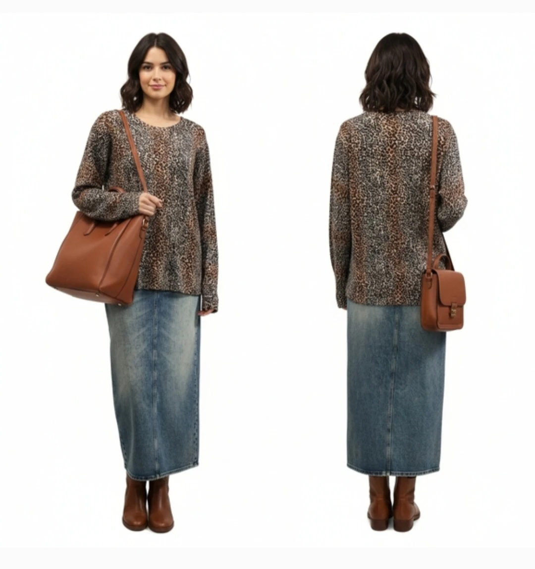Equipment Raydon Cheetah Print Wool Sweater Size L - photo 4