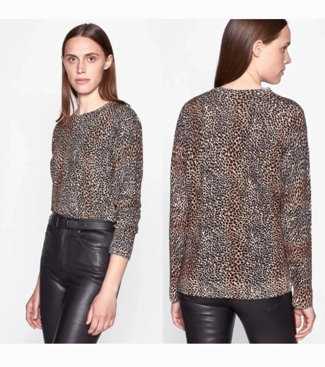 Equipment Raydon Cheetah Print Wool Sweater Size L - photo 5