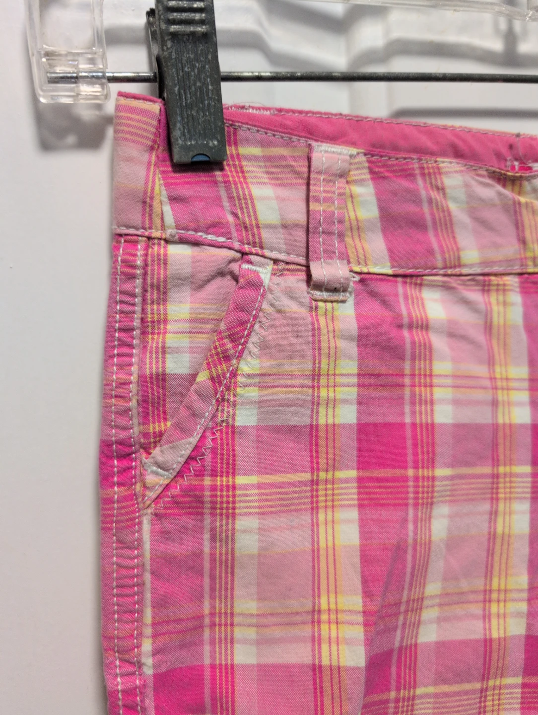 Liva A Little Pink Plaid Shorts Size 10 - photo 2