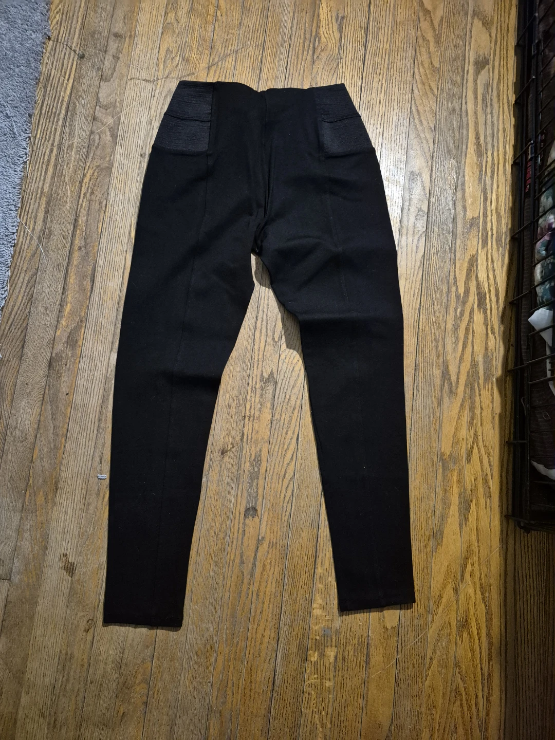 Black Pants with Faux Pocket Detail - photo 2