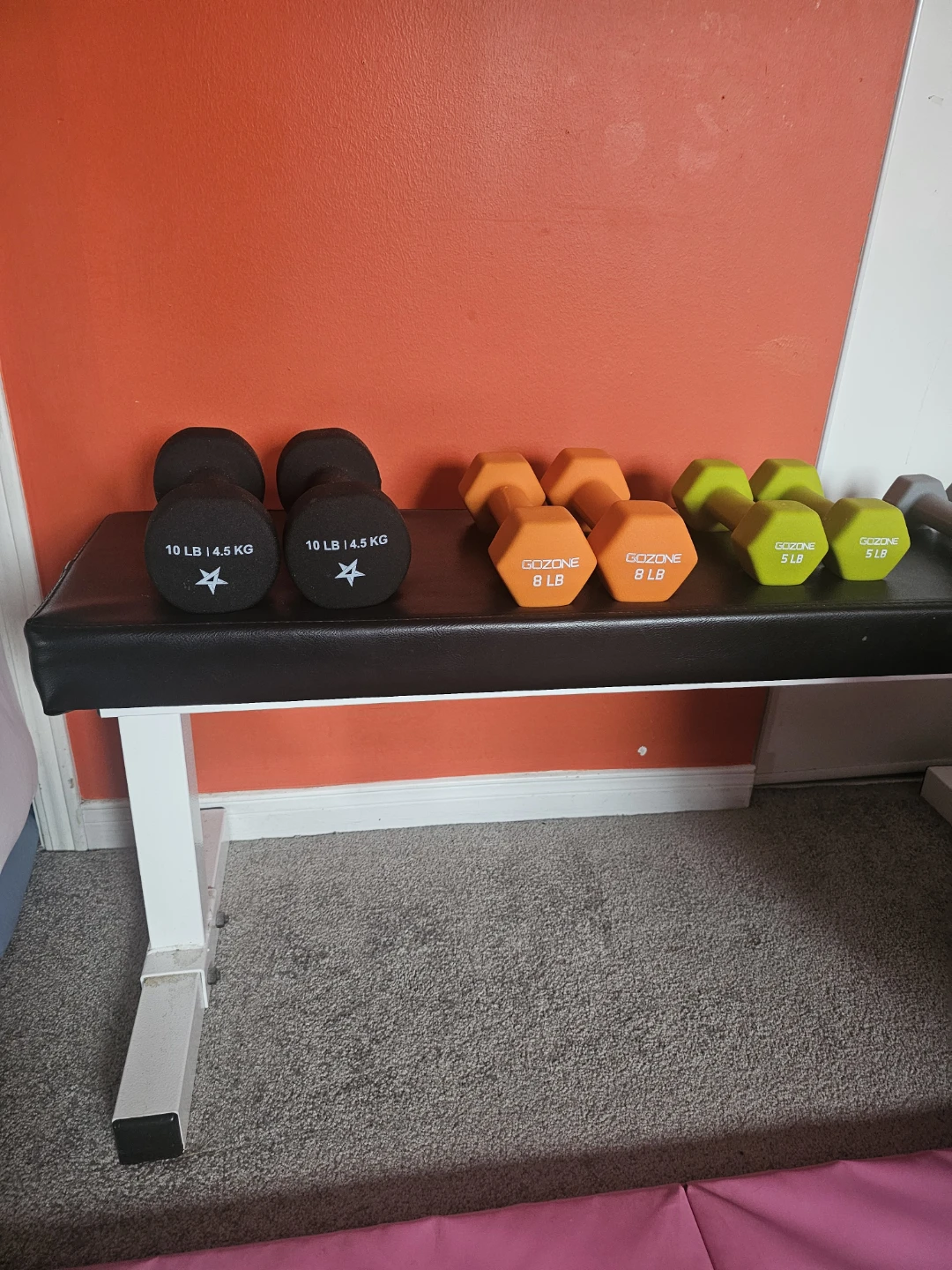 GoZone Dumbbell Set with Bench - photo 3