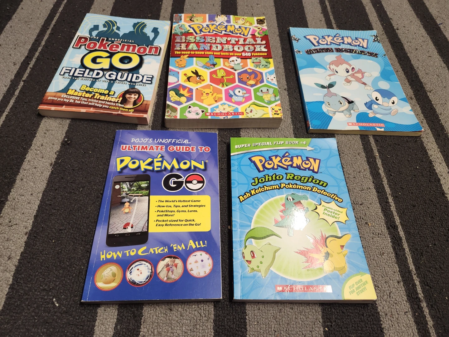 5+1 Pokemon Books - Essential Handbook, Field Guide, etc