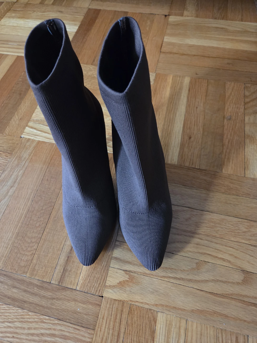 Brown Sock Heeled Boots - photo 2