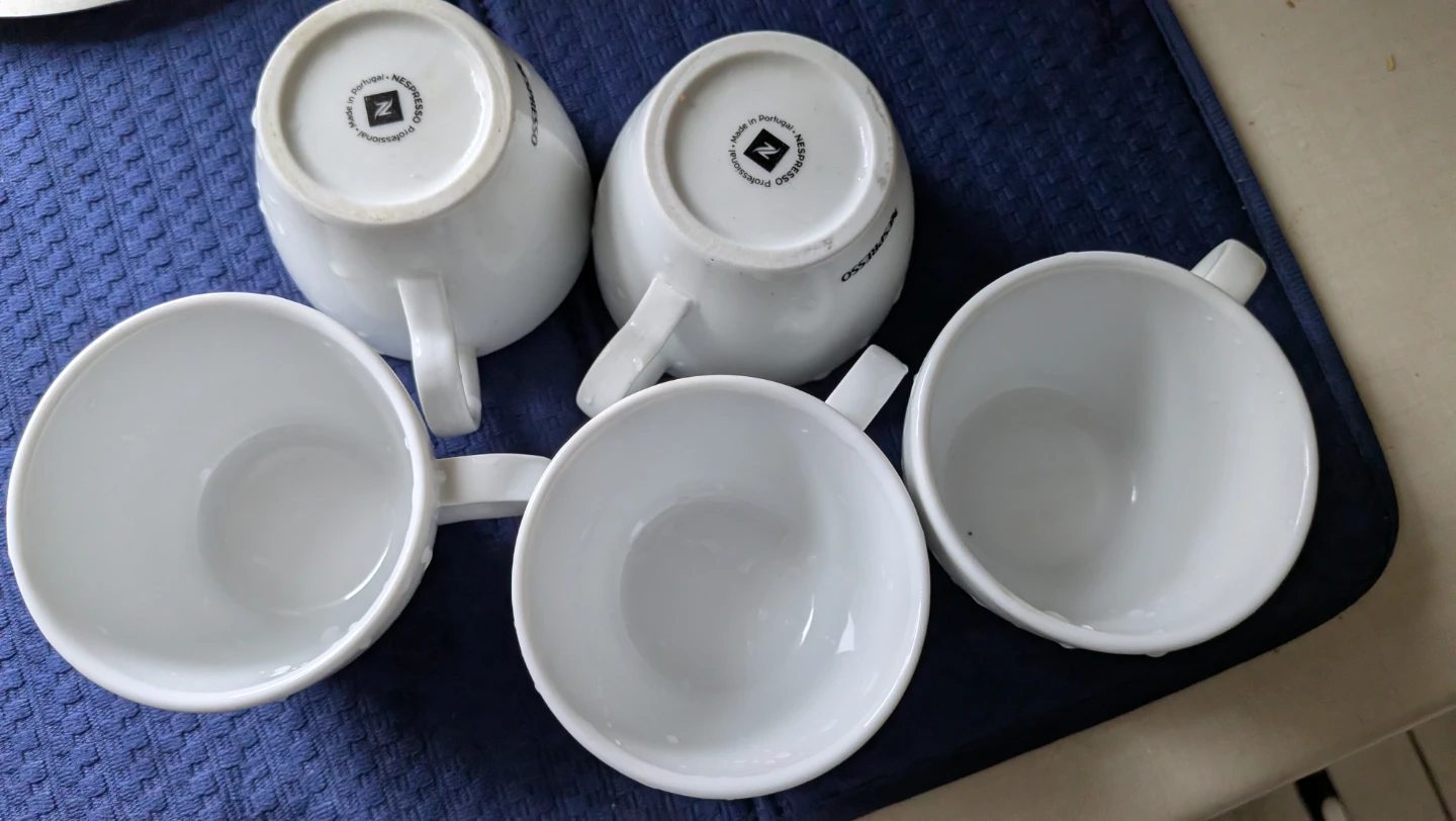 Nespresso Espresso Cups - Set of 5 White