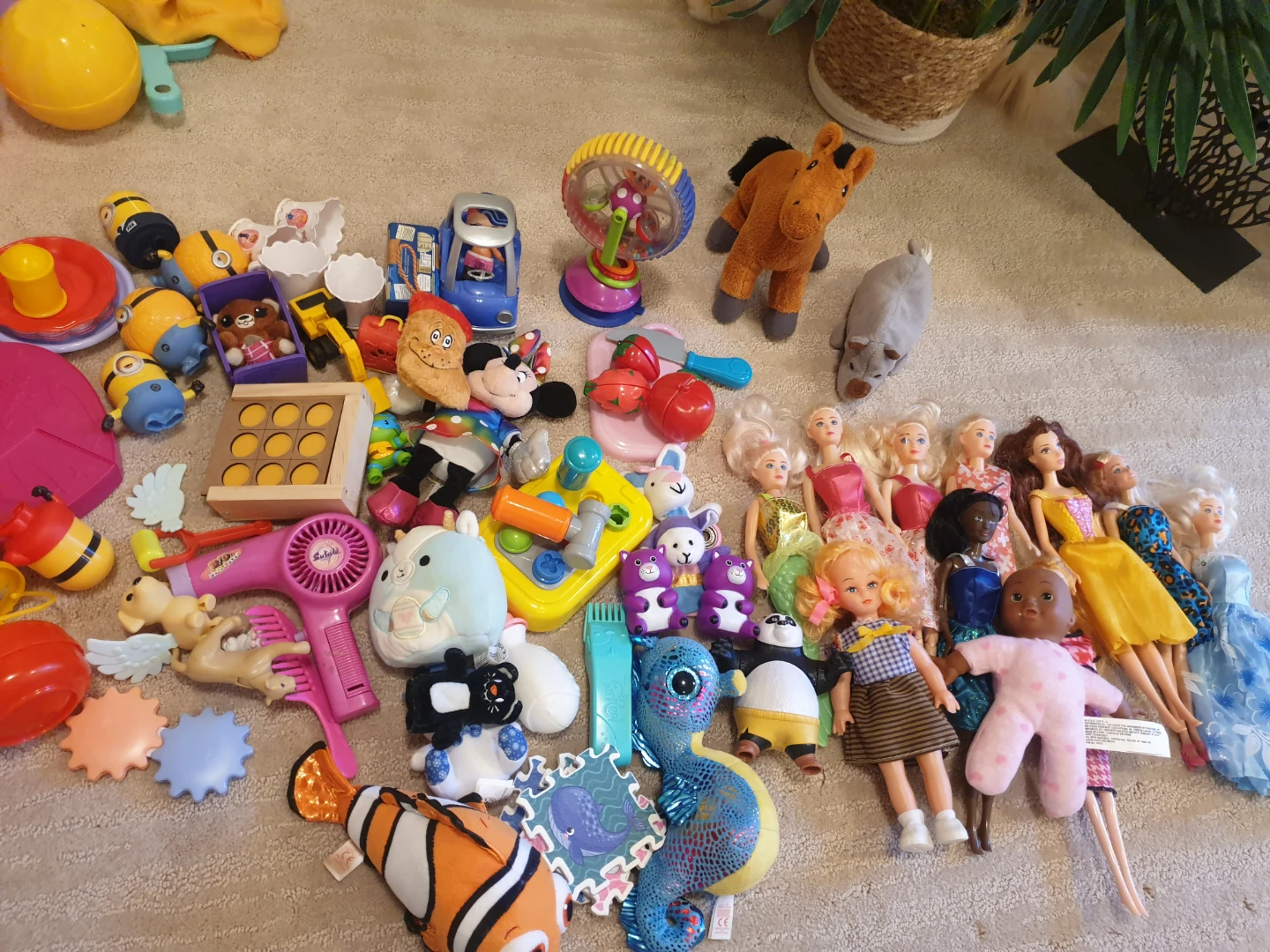 Assorted Lot of Dolls and Toys