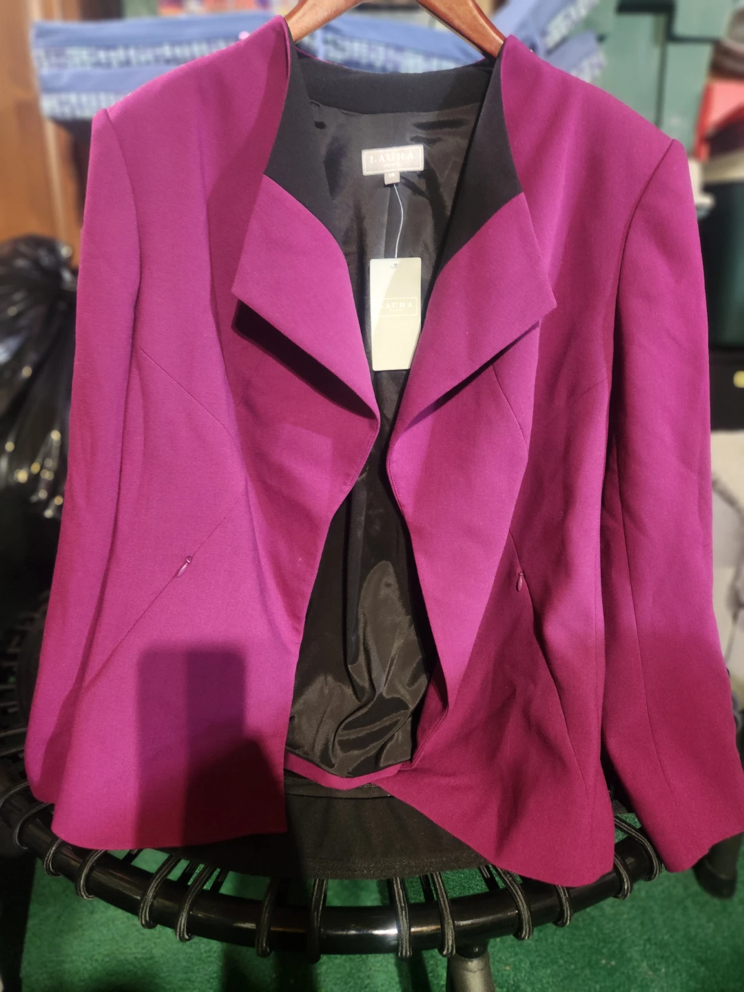 Laura Plus Women's Blazer - Magenta, Size 18