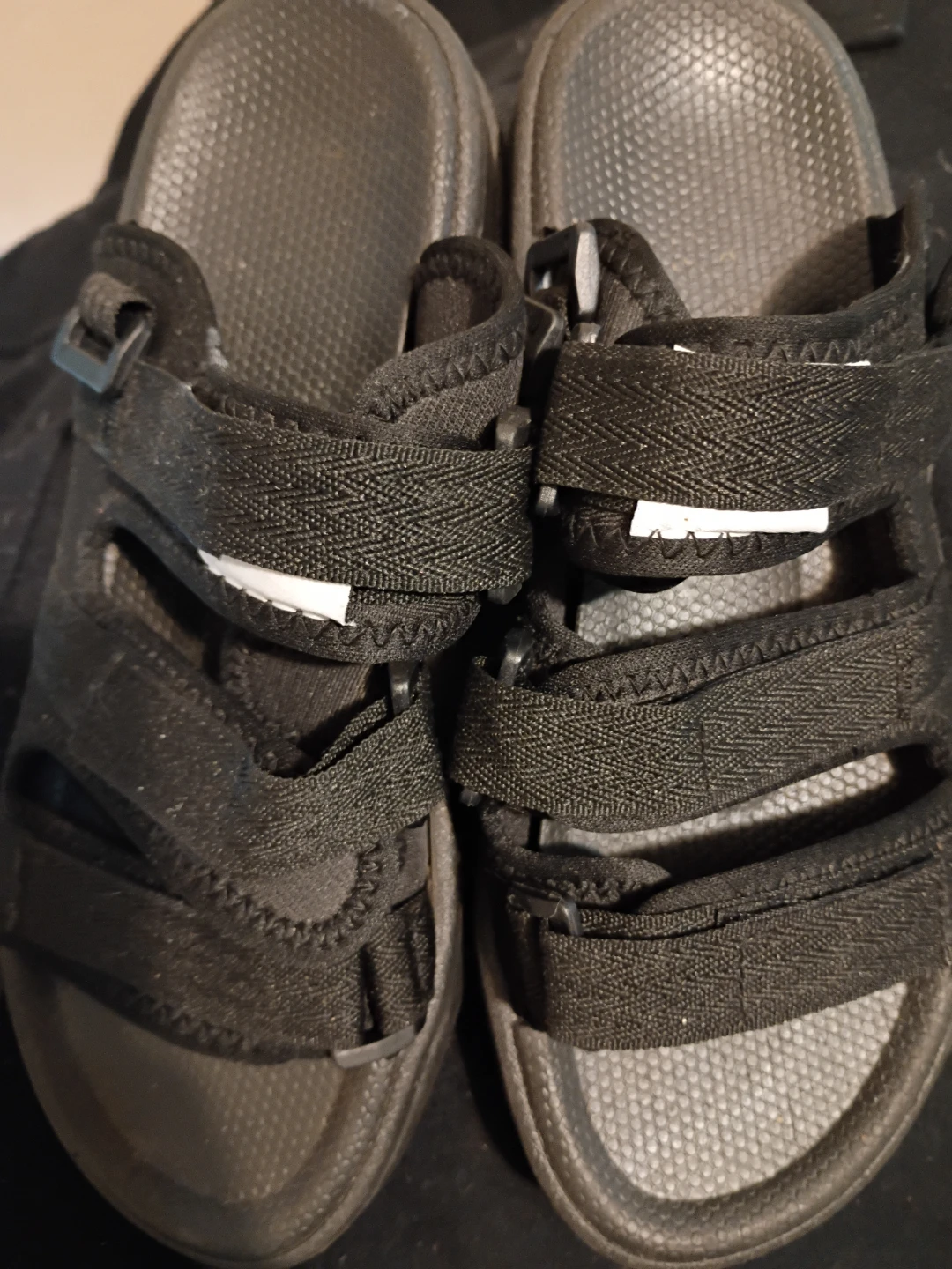 Black Adjustable Strap Sandals - photo 2