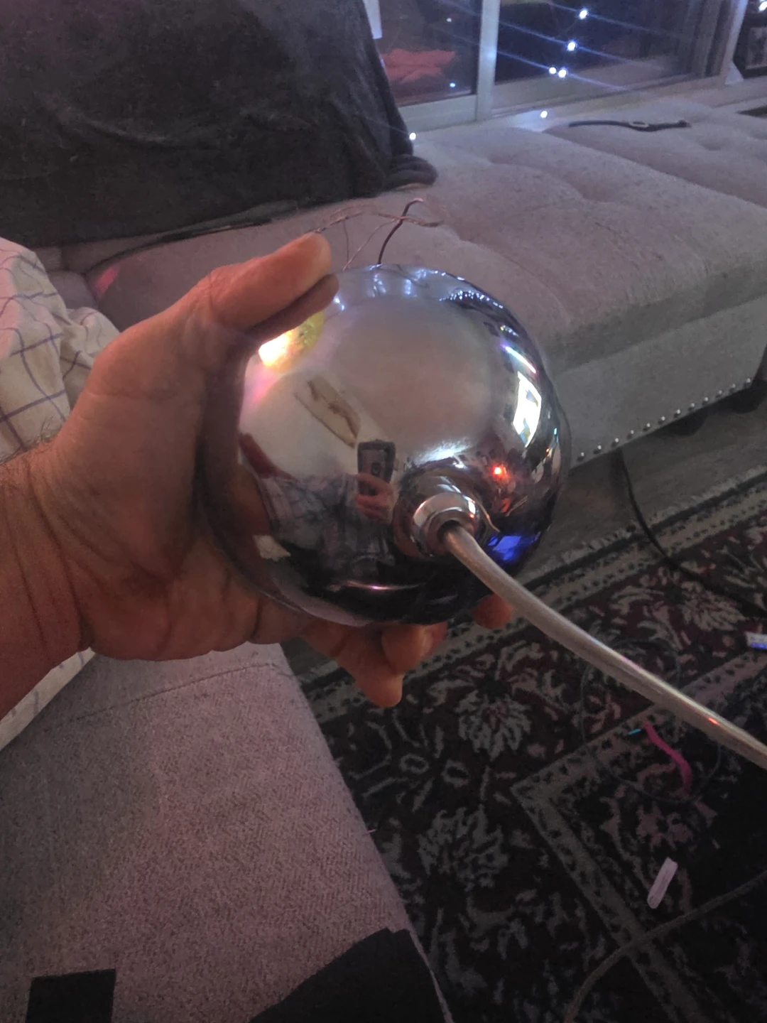 Vintage Chrome Sconce Light Fixture - photo 3
