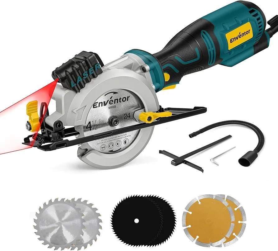 Envontor Mini Circular Saw Kit with Laser Guide - photo 2