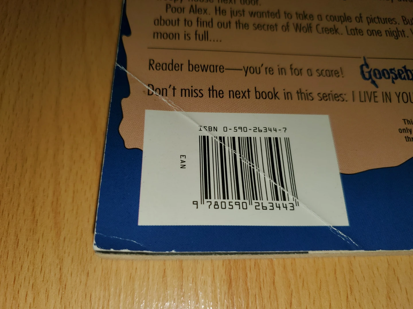 Goosebumps Werewolf Skin #60 (No Mask or Insert) - photo 3