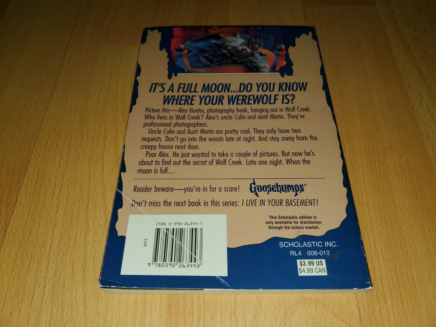 Goosebumps Werewolf Skin #60 (No Mask or Insert) - photo 4