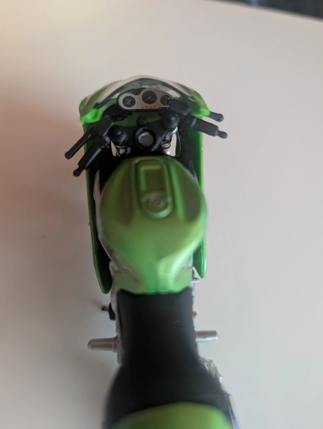 Green Kawasaki Ninja ZX-12R Diecast Motorcycle Model - photo 4