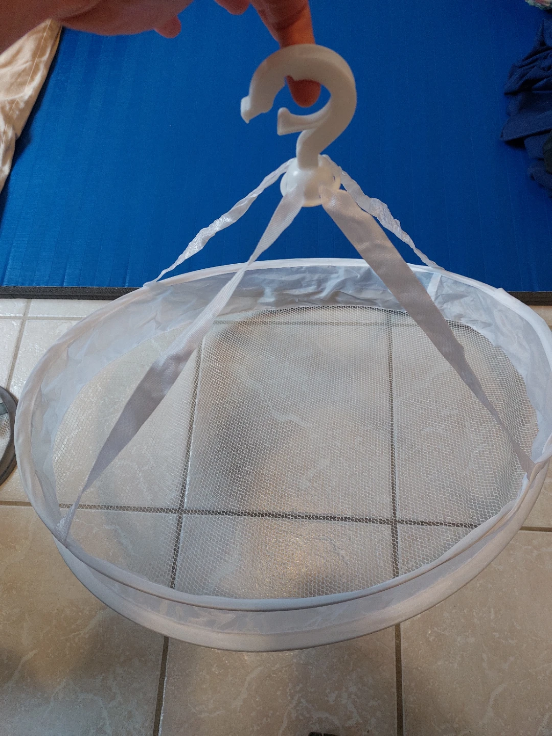Collapsible Mesh Drying Hamper with Hook - photo 3