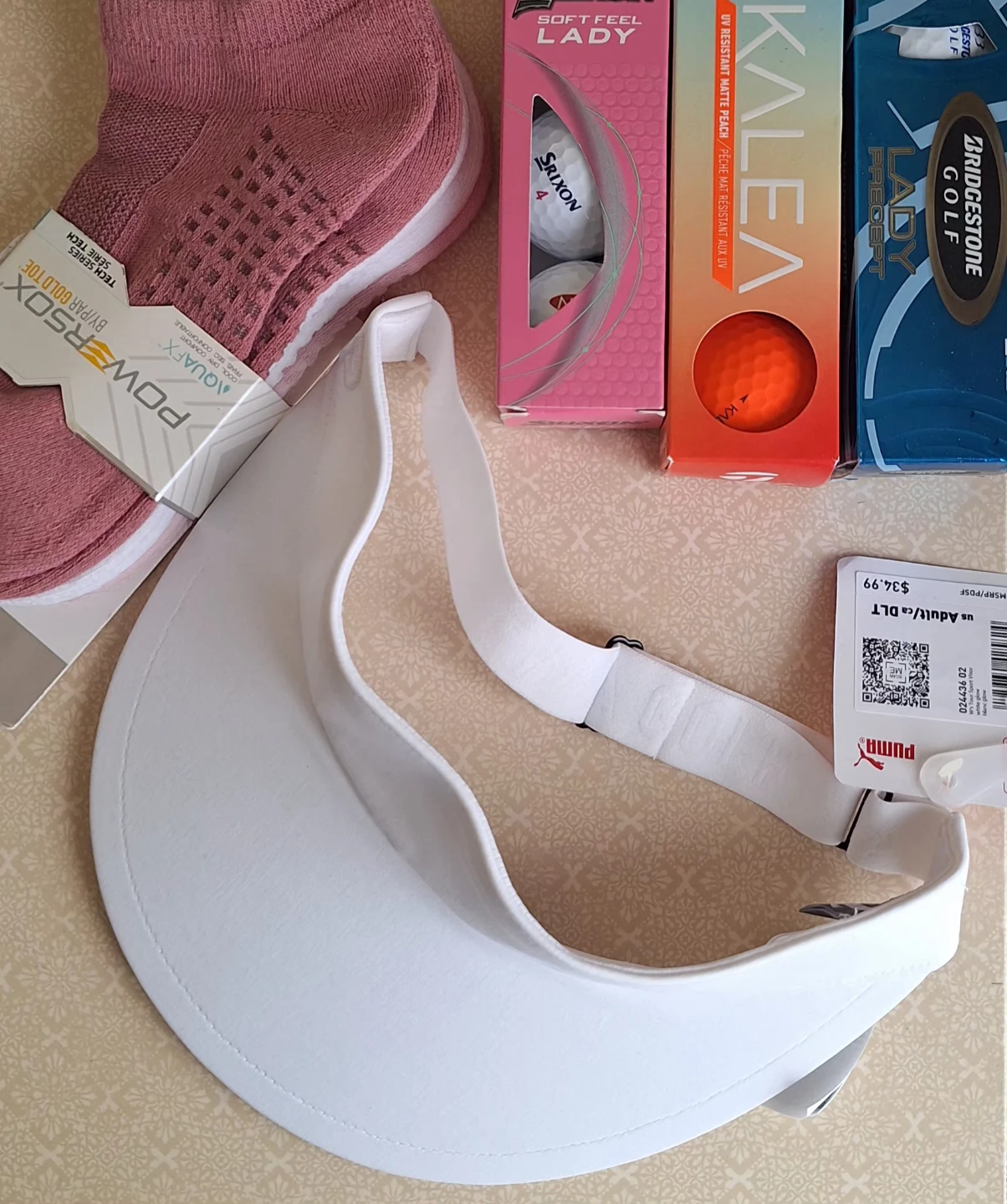 *ALL NEW*Puma Visor, Powersox & golf balls 3 pk
