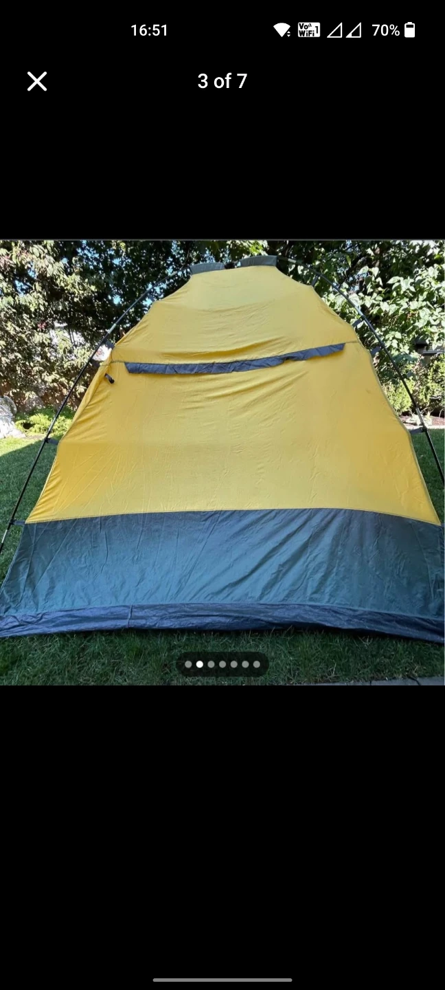 Conquest 5-6 Person Dome Tent - Yellow/Grey - photo 3