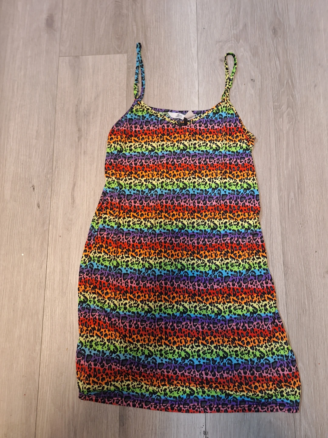 Girls' Rainbow Leopard Print Cami Top