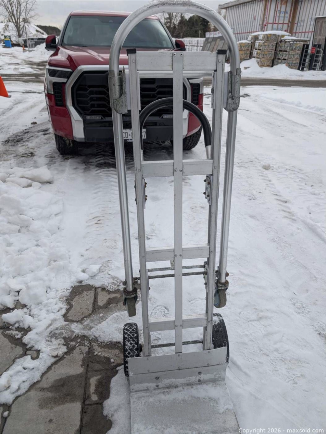 Aluminum Hand Truck Dolly with Convertible Wheels
