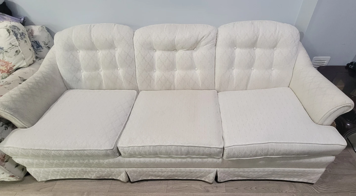 White Sofa- Clean, comfortable & Stylish