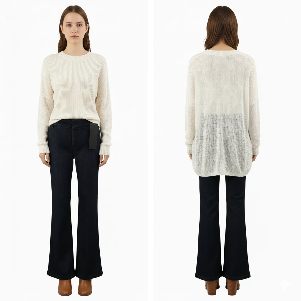 BNWTT ​Club Monaco Amelia Flare Trouser Jeans Size 28 - photo 4