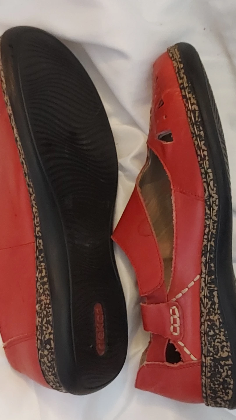 Rieker Red Leather Mary Jane Flats- pending - photo 2