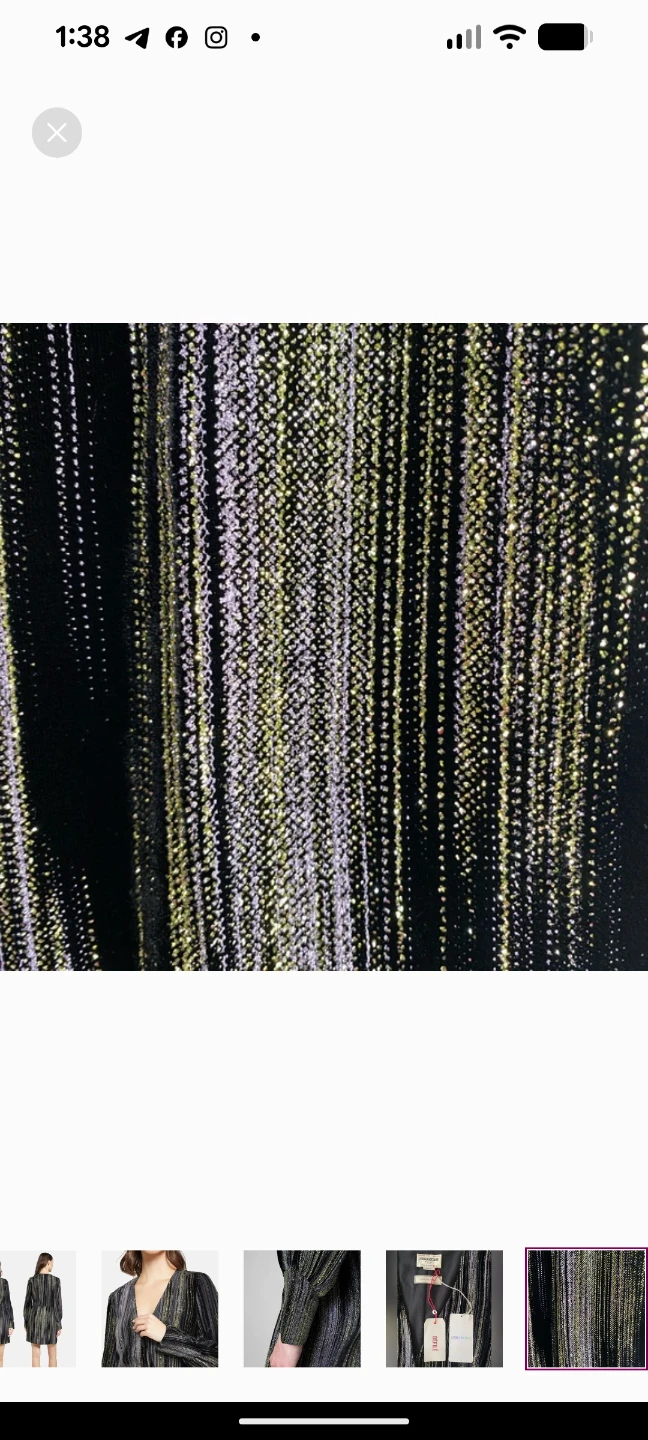 Zadig & Voltaire Striped Sequin Mini Dress - photo 3