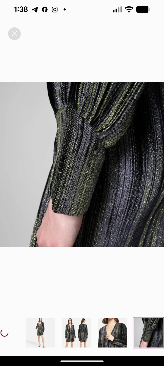 Zadig & Voltaire Striped Sequin Mini Dress - photo 4
