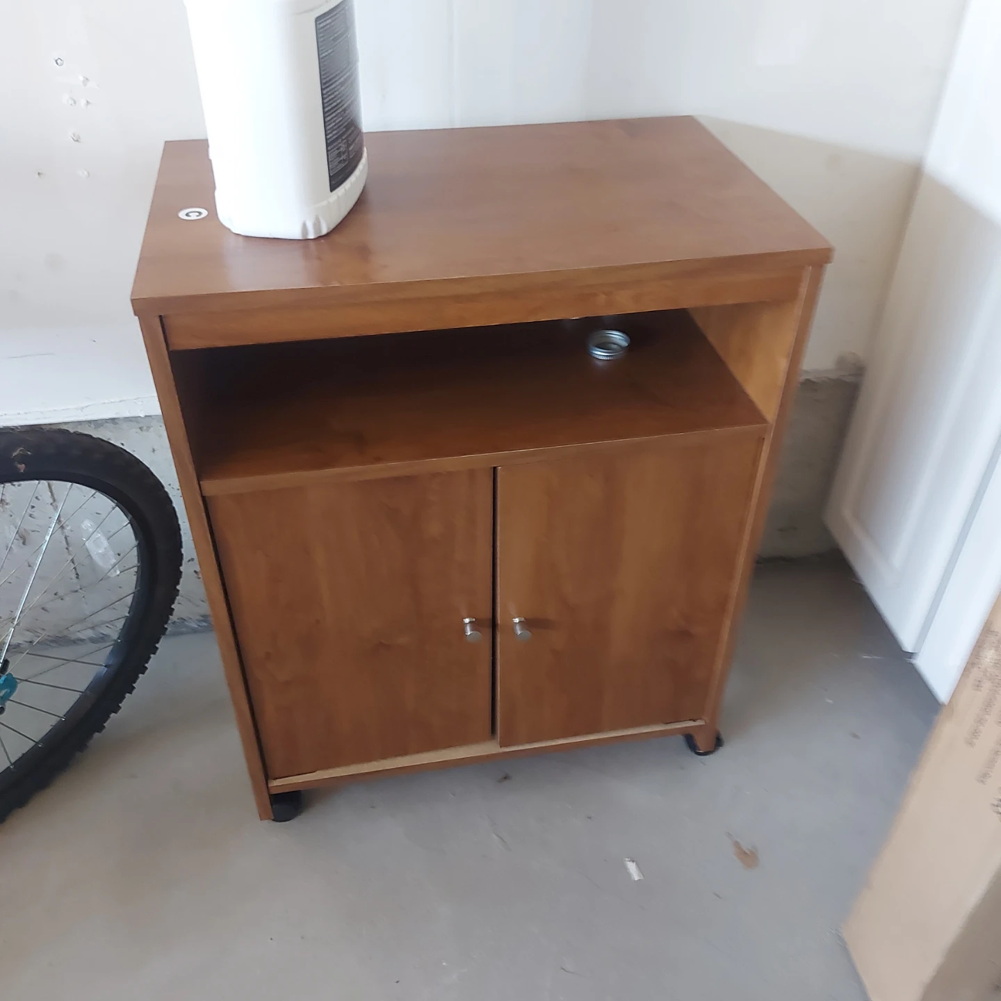 Wooden Side Table Cabinet