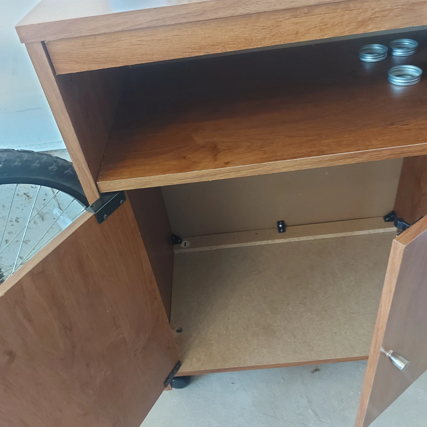 Wooden Side Table Cabinet - photo 2