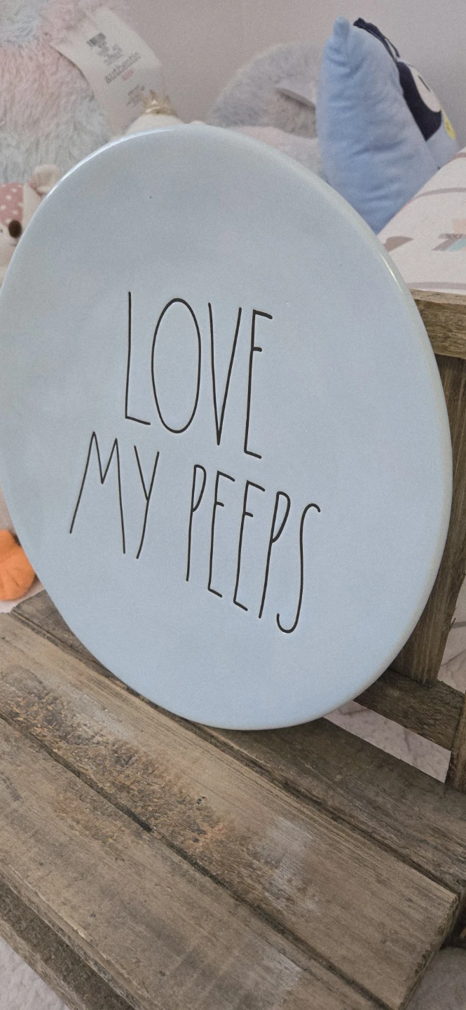 Rae Dunn "Love My Peeps" Platter. 11" - photo 2