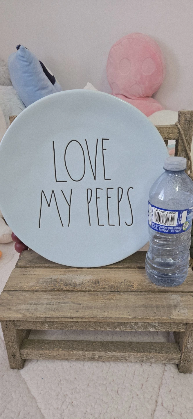 Rae Dunn "Love My Peeps" Platter. 11" - photo 3