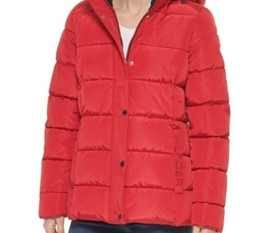 Brand new Tommy Hilfiger Women's Puffer Red Jacket