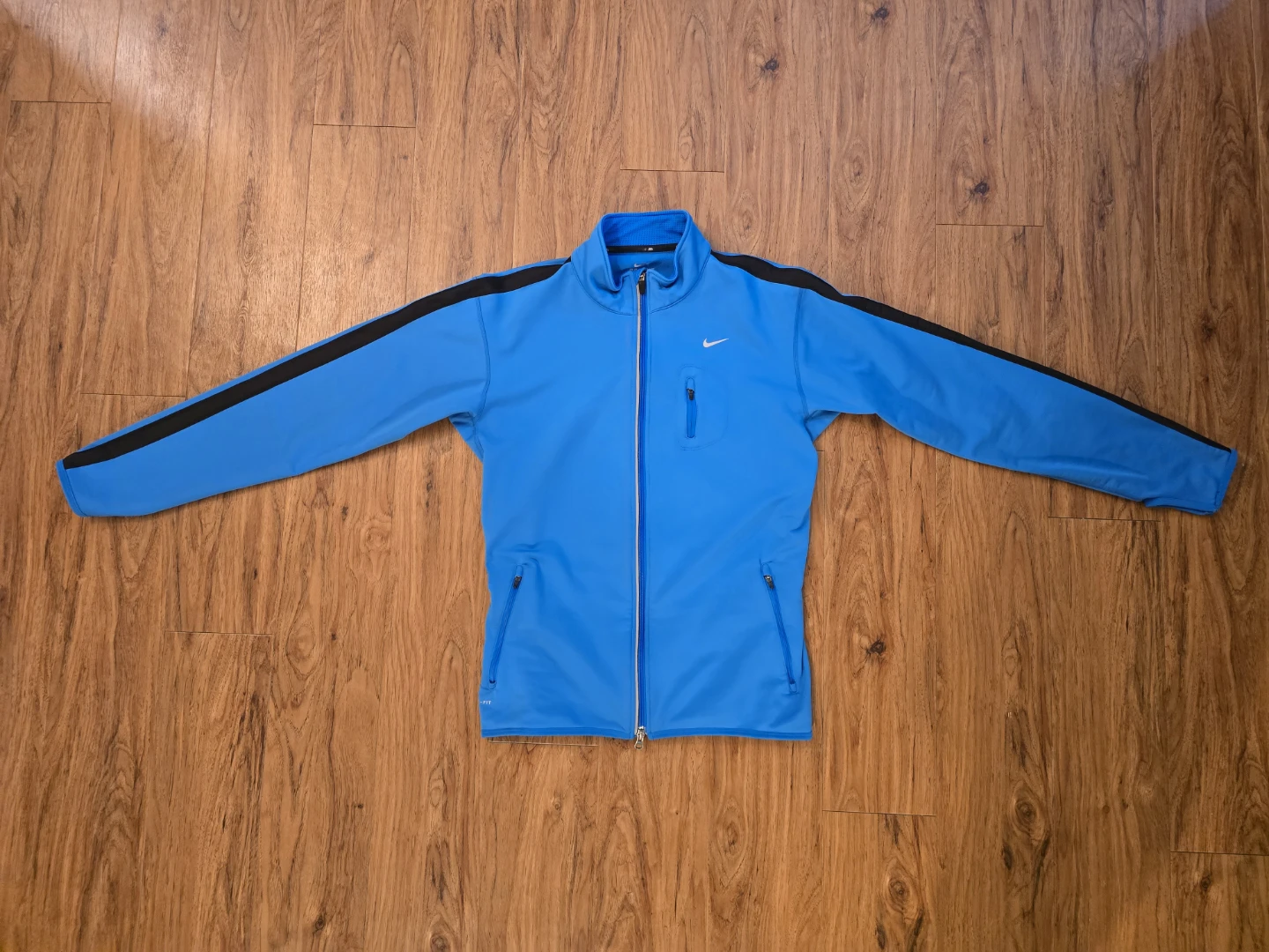 Nike Dri-FIT Full-Zip Jacket (Blue, Size M)