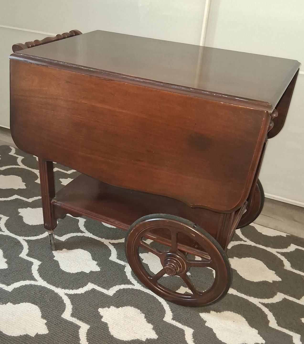 Drop Leaf Tea Cart vintage - photo 3