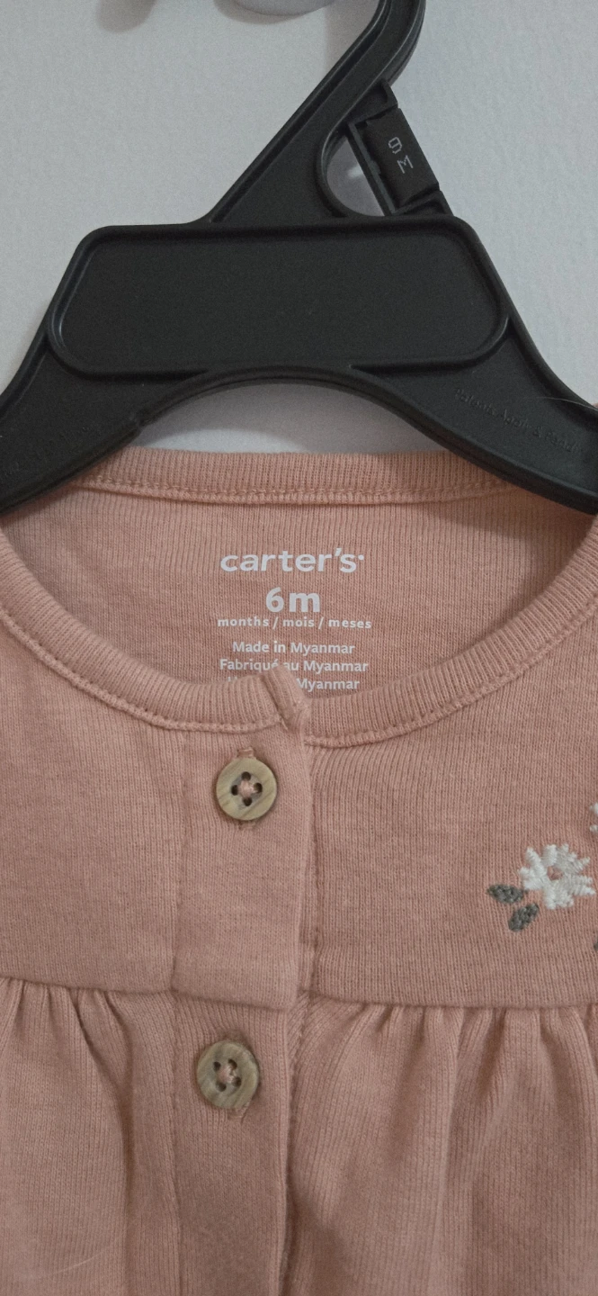 New!Carters Baby Girls Pink Cardigan Size 6 Months - photo 3